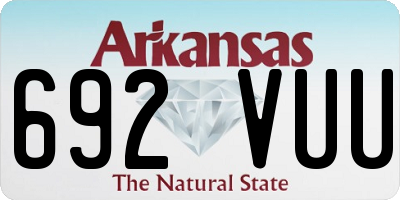 AR license plate 692VUU
