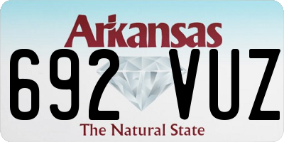 AR license plate 692VUZ