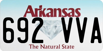 AR license plate 692VVA