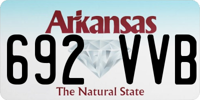 AR license plate 692VVB