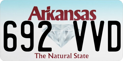AR license plate 692VVD