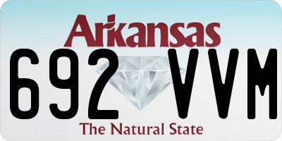 AR license plate 692VVM