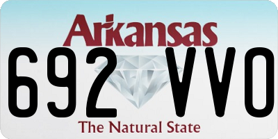 AR license plate 692VVO