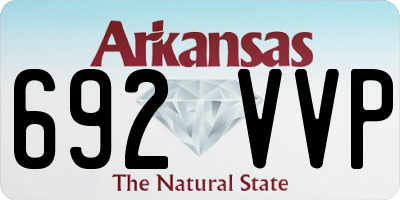 AR license plate 692VVP