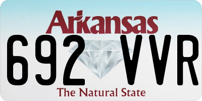 AR license plate 692VVR