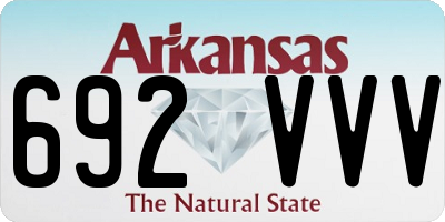 AR license plate 692VVV