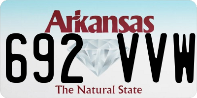 AR license plate 692VVW