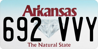 AR license plate 692VVY