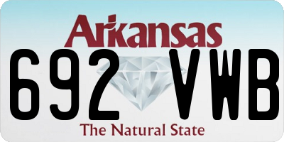 AR license plate 692VWB