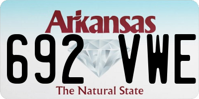 AR license plate 692VWE