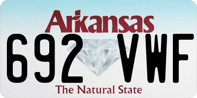 AR license plate 692VWF