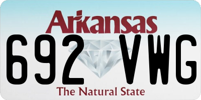AR license plate 692VWG