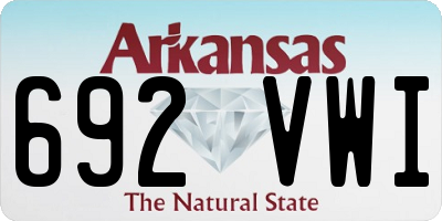 AR license plate 692VWI