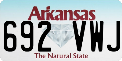 AR license plate 692VWJ