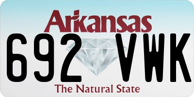 AR license plate 692VWK
