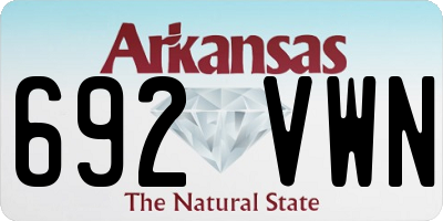 AR license plate 692VWN