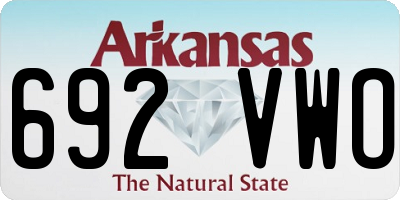 AR license plate 692VWO