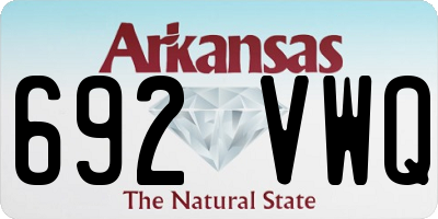AR license plate 692VWQ