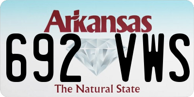 AR license plate 692VWS