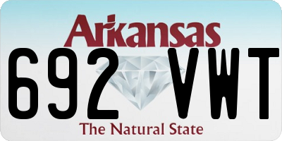 AR license plate 692VWT