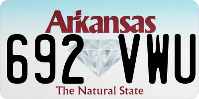 AR license plate 692VWU