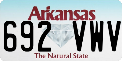 AR license plate 692VWV