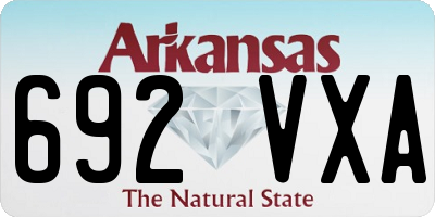 AR license plate 692VXA