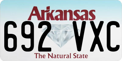 AR license plate 692VXC
