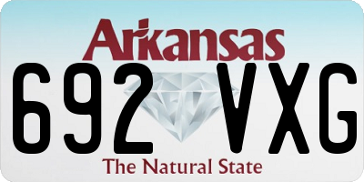 AR license plate 692VXG