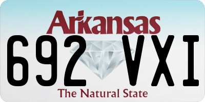 AR license plate 692VXI