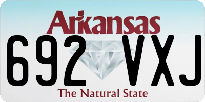 AR license plate 692VXJ