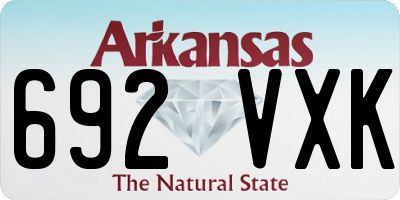 AR license plate 692VXK