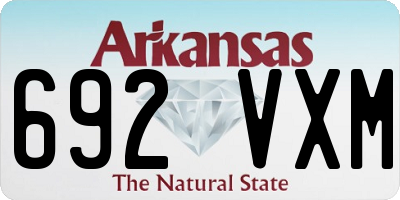 AR license plate 692VXM