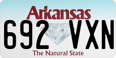 AR license plate 692VXN