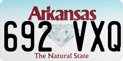 AR license plate 692VXQ