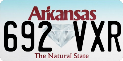 AR license plate 692VXR