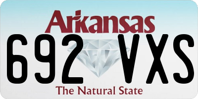 AR license plate 692VXS