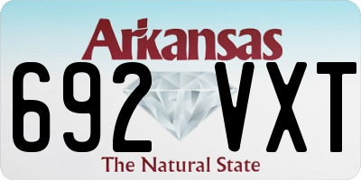 AR license plate 692VXT