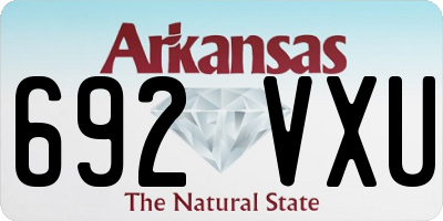 AR license plate 692VXU
