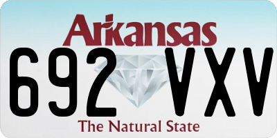 AR license plate 692VXV