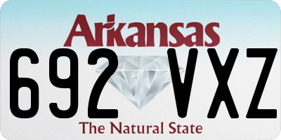 AR license plate 692VXZ
