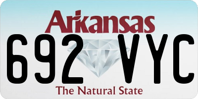 AR license plate 692VYC