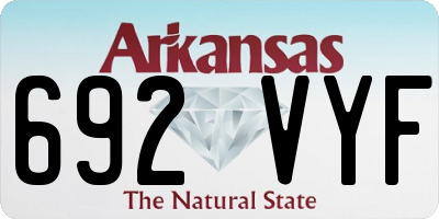 AR license plate 692VYF
