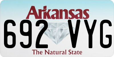 AR license plate 692VYG