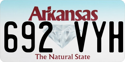 AR license plate 692VYH