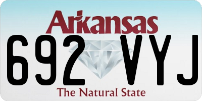 AR license plate 692VYJ