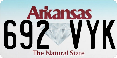 AR license plate 692VYK