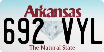 AR license plate 692VYL