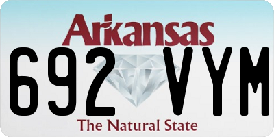 AR license plate 692VYM