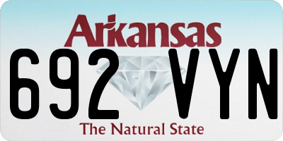 AR license plate 692VYN